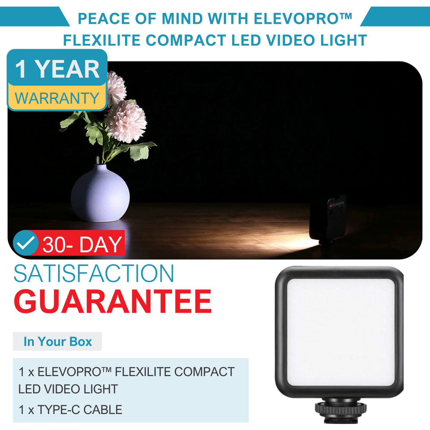 ELEVOPRO™ FLEXILITE COMPACT LED VIDEO LIGHT