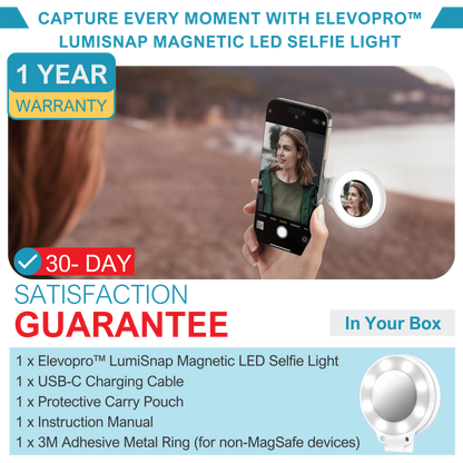 Elevopro™ LumiSnap Magnetic LED Selfie Light